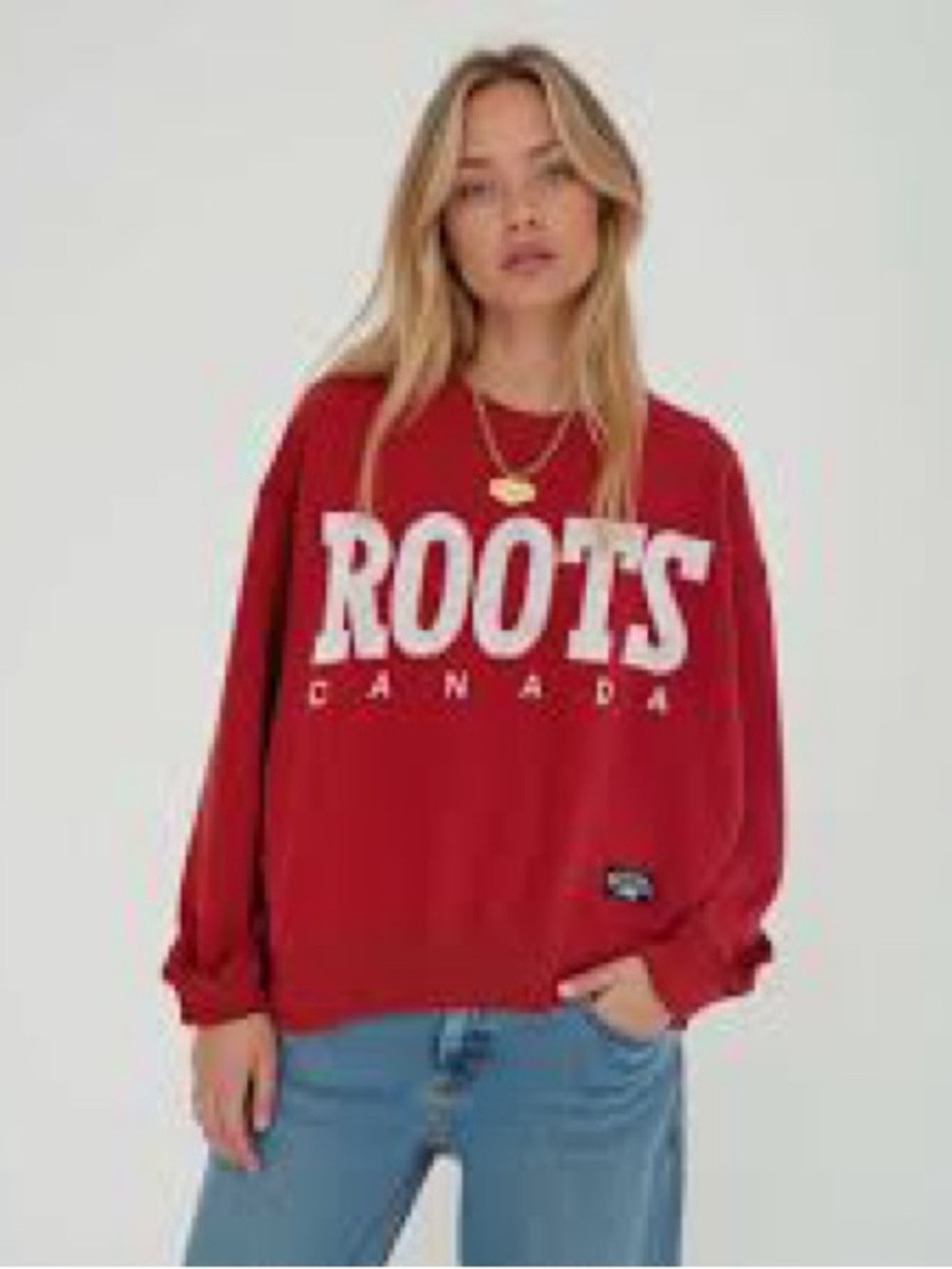 Roots vintage 90s Made in Canada red sweatshirt